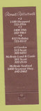 Matchbook Cover - Pioneer Restaurants Wichita Falls TX El Gordo's