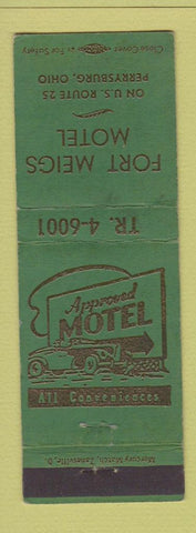 Matchbook Cover - Fort Meigs Motel Perrysburg OH