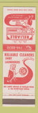 Matchbook Cover - Reliable Cleaners Montclair NJ