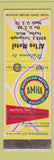 Matchbook Cover - Al'leo Motel Taylor MI