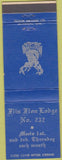 Matchbook Cover - Matchbook Cover Moose Lodge Flin Flon Manitoba