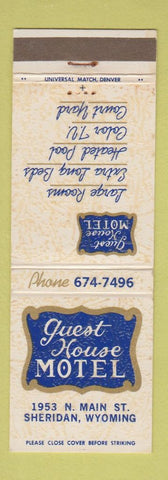 Matchbook Cover - Queen House Motel Sheridan WY