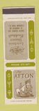 Matchbook Cover - The Afton Florham Park NJ