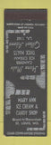 Matchbook Cover - Mary Ann Ice Cream Candy St Louis MO WEAR