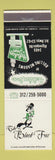 Matchbook Cover - Holiday Inn Rolling Meadows IL? Black Fox