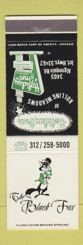 Matchbook Cover - Holiday Inn Rolling Meadows IL? Black Fox