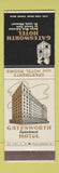 Matchbook Cover - Gatesworth Hotel St Louis MO