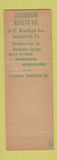 Matchbook Cover - Dickerson Real Estate Springfield PA