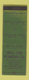 Matchbook Cover - Will Pan Plumbing Jackson MI