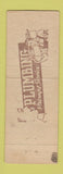 Matchbook Cover - Will Pan Plumbing Jackson MI