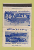 Matchbook Cover - Mobile Park Home Dealer Hammond IN WRN 40 Strike