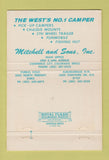 Matchbook Cover - Mitchell RV's Commerce City Colorado Pueblo 40 Strike