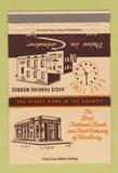 Matchbook Cover - Rist National Bank Woodbury Philadelphia PA 40 Strike