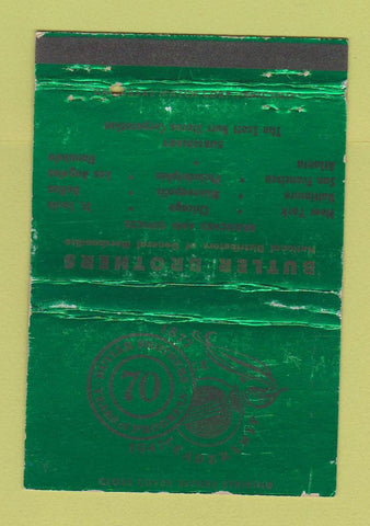 Matchbook Cover - Butler Brothers Ben Franklin Stores WORN 40 Strike
