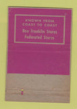 Matchbook Cover - Butler Brothers Ben Franklin Stores WORN 40 Strike