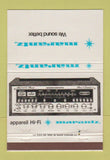 Matchbook Cover - Marantz Stereo Hi Fi  40 Strike