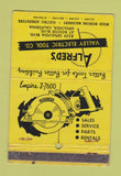 Matchbook Cover - Alfred's Valley Electric Tool Sepulveda CA WEAR 40 Stick