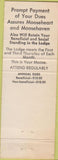 Matchbook Cover - Matchbook Cover Moose Lodge Gettysburg PA
