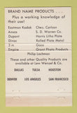 Matchbook Cover - Lew Wenzel San Francisco CA Ansco Kodak Photography 40 Strike