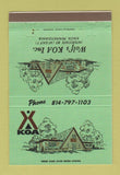Matchbook Cover - KOA Camping Knox PA Wolf's 40 Strike