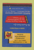 Matchbook Cover - Clarion Radio White Equipment Indianapolis IN 40 Strike