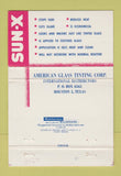 Matchbook Cover - Sun X Glass Tinting Erie PA 40 Strike
