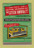 Matchbook Cover - J Frank Kelly Lumber Washington DC? 40 Strike