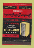 Matchbook Cover - Burnham Broiler Corp Irvington NY Zanesville OH 40 Strike