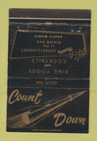 Matchbook Cover - Count Down Restaurant Santa Maria CA WEAR 40 Strike