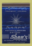 Matchbook Cover - Shaw's Jewelry  Cleveland OH 40 Strike