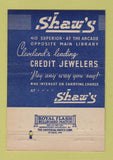Matchbook Cover - Shaw's Jewelry  Cleveland OH 40 Strike