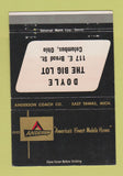 Matchbook Cover - Anderson Appliances Dyle The Big Lot Columbus OH 40 Strike