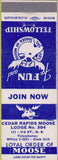 Matchbook Cover - Matchbook Cover Moose Lodge Cedar Rapids IA