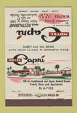 Matchbook Cover - Motel Capri Jacksonville FL 40 Stick