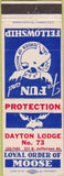Matchbook Cover - Matchbook Cover Moose Lodge Dayton OH