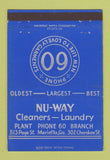 Matchbook Cover - Nu Way Cleaners Laundry Marietta GA 40 Strike