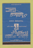 Matchbook Cover - Prather's Laundry Dry Cleaners Lake Wales FL 40 Strike