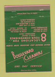 Matchbook Cover - Boulevard Cleaners Rosemead El Monte CA WEAR 40 Strike