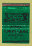 Matchbook Cover - Clifford's Cleaners New Orleans LA WEAR 40 Strike