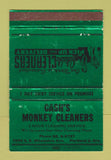 Matchbook Cover - Cash's Monkey Cleaners Portland OR WEAR 40 Strike