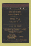 Matchbook Cover - Excelsior Cleaners Dyers Roswell NM low phone # 40 Strike