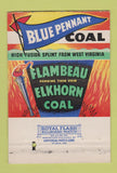 Matchbook Cover - Tepee Coal Yellow Jacket Cincinnati OH CREASES 40 Strike