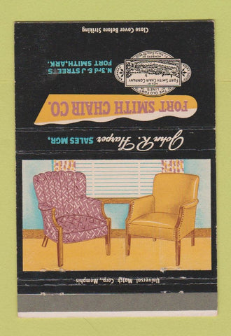 Matchbook Cover - Fort Smith Chair Company AR Furniture 40 Strike