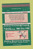 Matchbook Cover - Sandberg Cherry Blocking Wood Chicago IL football 40 Strike