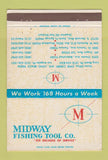 Matchbook Cover - Midway Fishing Tool Long Beach CA 40 Strike