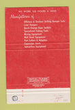 Matchbook Cover - Midway Fishing Tool Long Beach CA 40 Strike