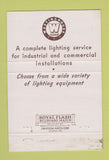 Matchbook Cover - Westinghouse Lighting Electric Huntington WV 40 Strike