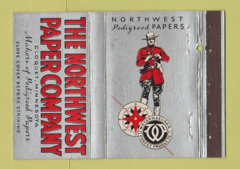 Matchbook Cover - Northwest Paper Company Cloquet MN 40 Strike