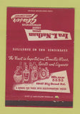 Matchbook Cover - Ira Nathan Glaser Drug Liquor 40 Strike
