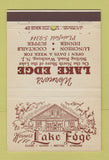 Matchbook Cover - Lake Edge Restaurant Watchung NJ 40 Stick